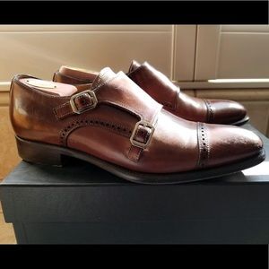 Gordon Rush double strap monk shoes 10